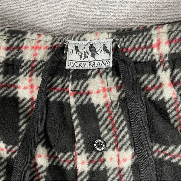 Lucky Brand Fleece Plaid Pajama Pants Men’s Size Small - Picture 12 of 12